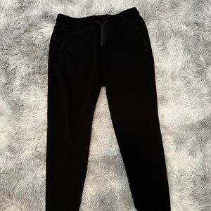 WT02 Men’s Fleece Sweatpants Joggers Size Medium Black